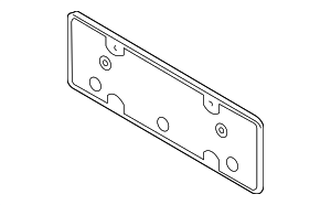 958702105019B9 - Body: License Plate Bracket for Porsche Image
