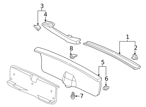 Interior Trim for 1997 Honda Civic #0