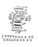 68285713AA - Frame, Bumper and Fascia: Front Energy Absorber for Jeep: Cherokee Image