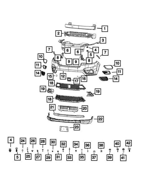 Front Bumper and Fascia for 2023 Jeep Cherokee #0