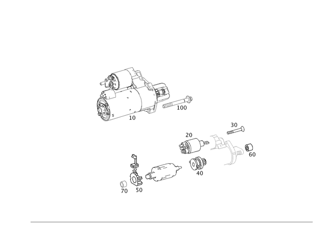 2789060900 - Electrical Equipment and Instruments: Starter for Mercedes-Benz: CL550, CL63 AMG, CLS550, E550, S500, S550, SL550 Image image