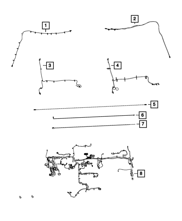 « 68338807AD –  : Panneau D`instruments Cablage pour Mopar Image »