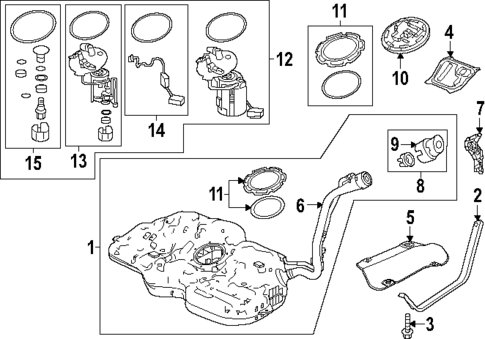 Fuel System Components for 2025 Honda Civic #1