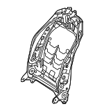 910171528 - Body: Seat Back Frame for Mercedes-Benz Image