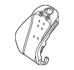 2149104002 - Body: Seat Back Pad for Mercedes-Benz Image