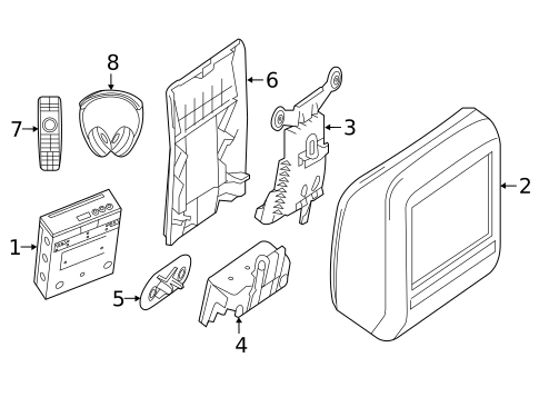 Entertainment System Components for 2016 Mercedes-Benz GLE450 AMG #0