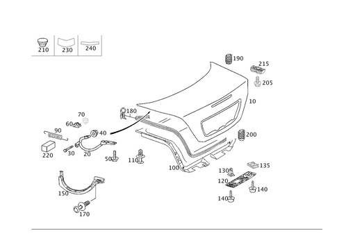 Trunk Lid for 2006 Mercedes-Benz C55 AMG #0