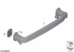 51127462410 - : Carrier, Bumper Rear for BMW Image