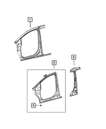 68234302AC - Body Sheet Metal Except Doors: Fender Mounting Bracket, Right &amp; Left for Mopar Image