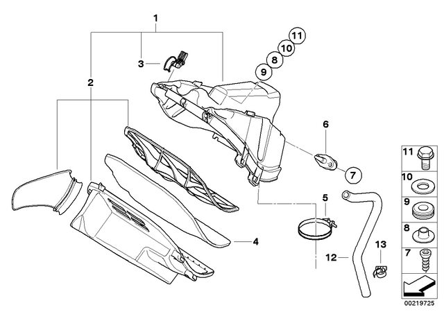 13727718375 - : Air Filter Element for BMW-Motorrad Image