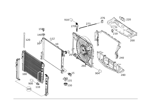 Cooler, Mount and Cover for 2013 Mercedes-Benz C250 #0