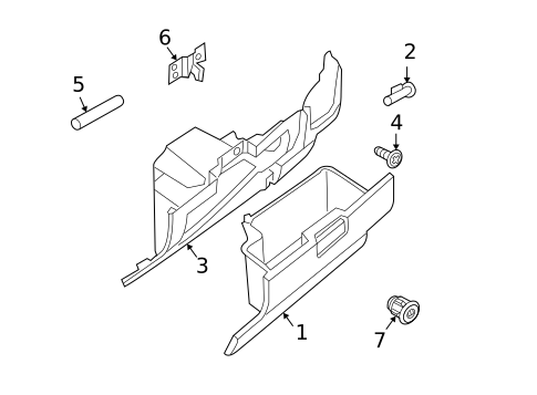 Glove Box for 2008 Nissan Armada #0