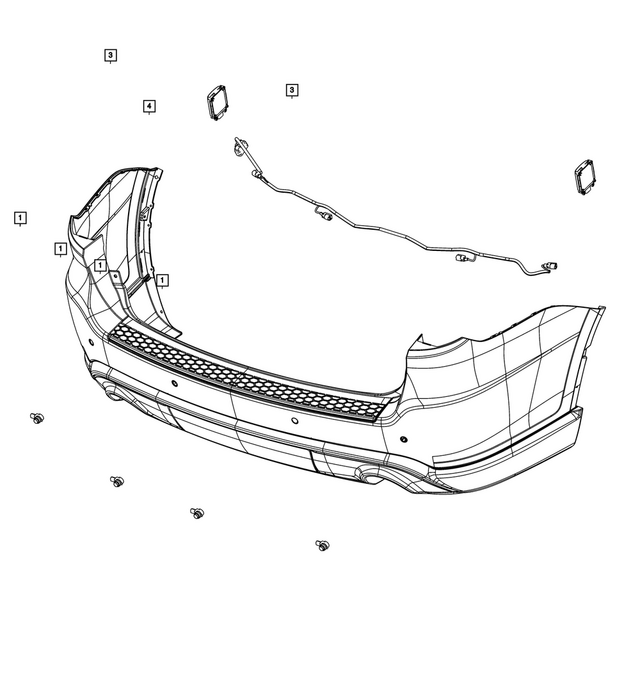 68622054AA - Electrical: Rear Fascia Wiring for Mopar Image image