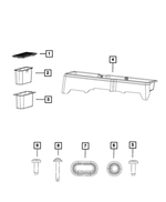 5LF14RN8AB - Interior Trim: Storage Bin Cover for Mopar Image