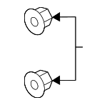 9405005080 - Electrical: Backup Lamp Assembly Nut for Acura Image