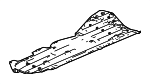 74656T43000 - Body: Under Cover for Honda Image
