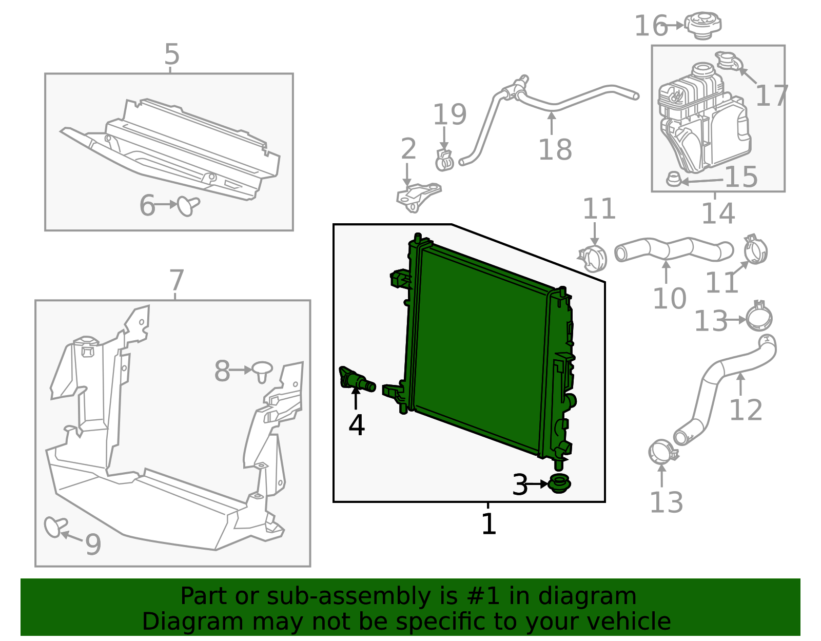 2013-2016 Cadillac Radiator 22966124 | Shop Matick Buick GMC