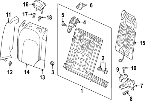 Rear Seat Components for 2024 Audi RS7 Sportback #0