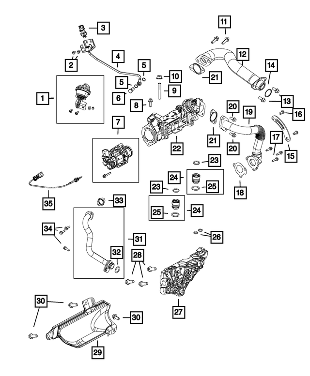 68148194AA - Emission Controls: Bolt for Mopar Image image