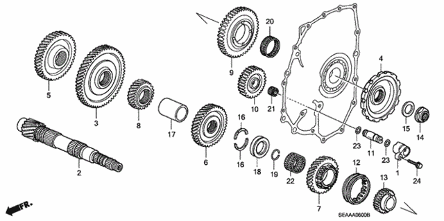 AT Countershaft for 2008 Acura TSX #0