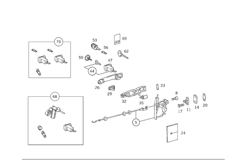 Locking System for 2001 Mercedes-Benz ML 55 AMG&reg; #0
