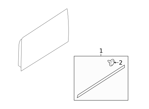 Exterior Trim - Front Door for 2014 Subaru Tribeca #0