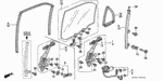 90011896000 - Body/Air Conditioning: BOLT, FLANGE (6X8) for Honda Image