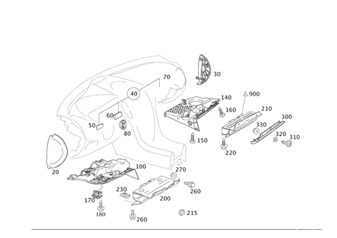 Detachable Components, Instrument Panel for 2006 Mercedes-Benz SLK280 #0