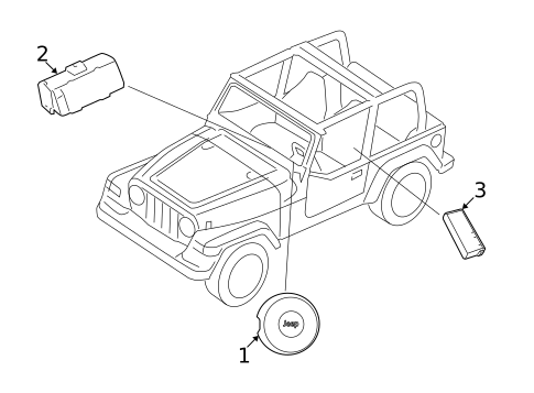 Air Bag Components for 2018 Jeep Wrangler JK #1