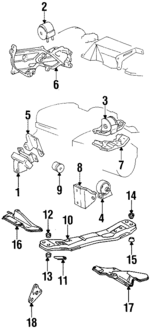 1237163011 - : Rear Mount for Toyota Image