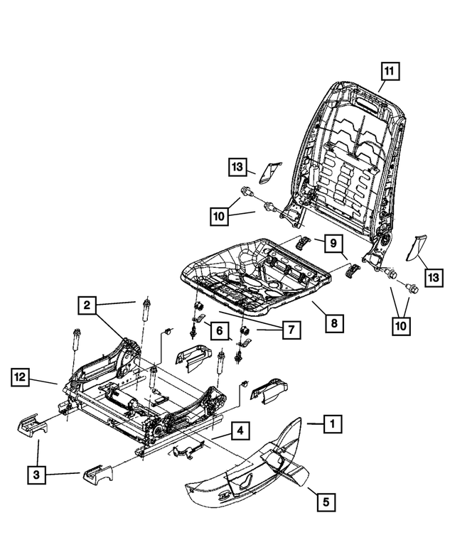 1UZ63DX9AC - Interior Trim: Seat Adjuster Shield for Mopar Image