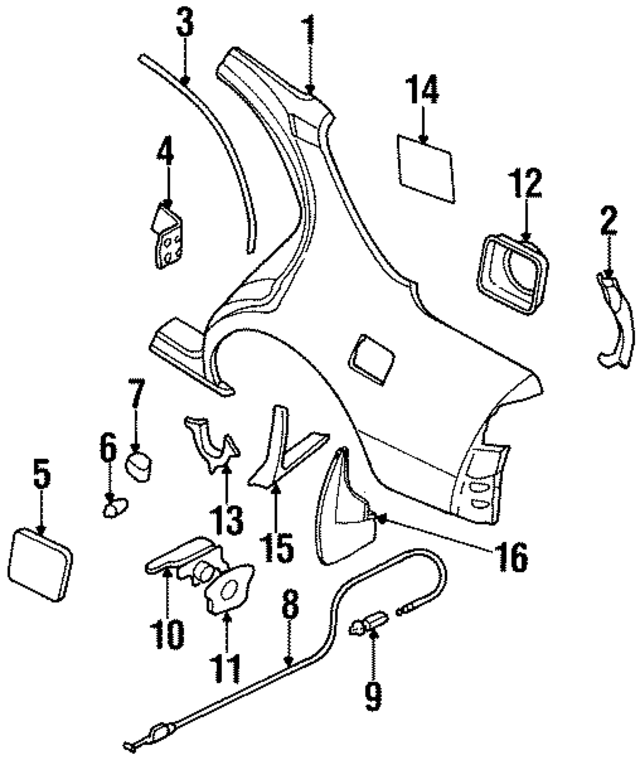 7812040U00 - : Fuel Pocket for Nissan Image