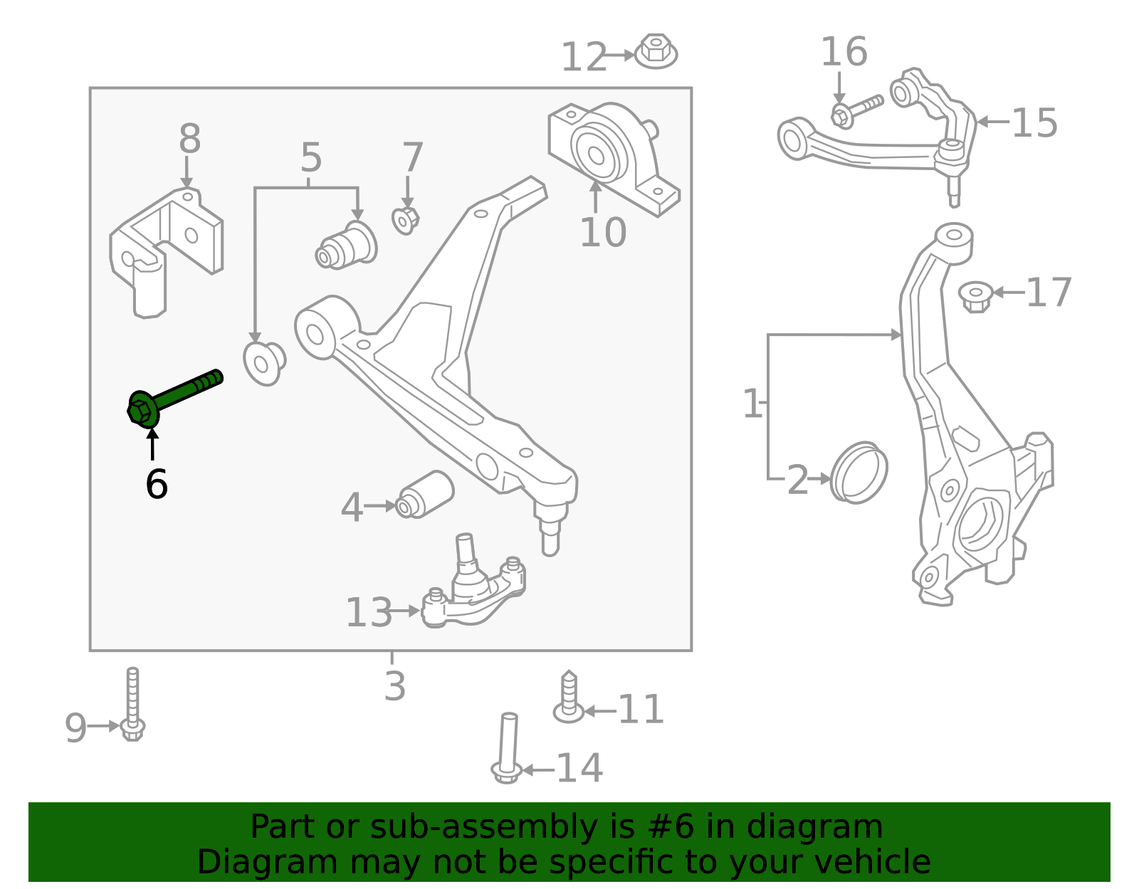 Genuine Suspension Shock Absorber Mounting Bolt for 2008-2025 Volvo ...