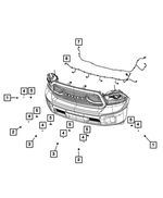 68154309AA - Electrical: Fog Lamp Jumper Wiring for Mopar Image