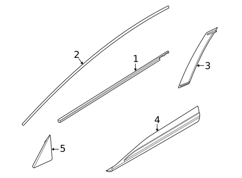 Exterior Trim - Front Door for 2022 INFINITI QX60 #0
