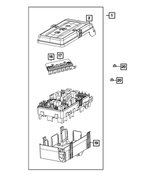 68410863AA - Electrical: Power Distribution Center Cover for Jeep: Wrangler Image