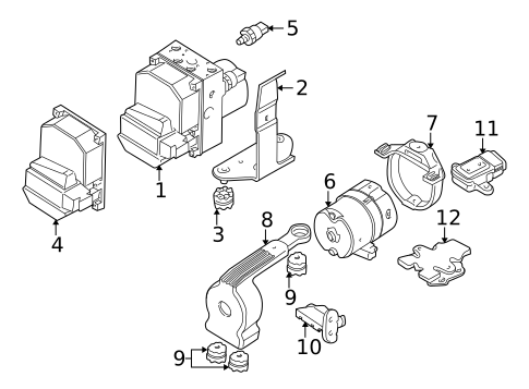 ABS Components for 2001 BMW Z8 #0