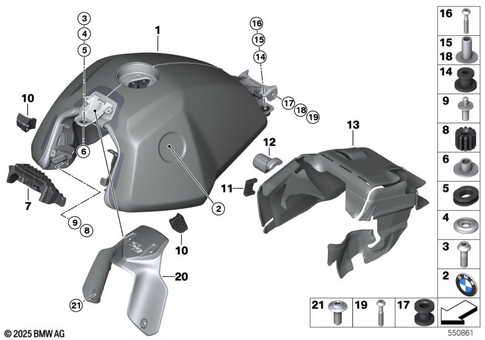 Fuel Container with Filler Pipe for 2024 BMW-Motorrad R 12 G/S #0