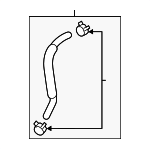 254253S000 - : Automatic Transmission Oil Cooler Hose for Kia Image