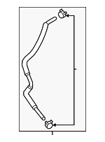 254144R500 - : Automatic Transmission Oil Cooler Hose for Kia: Optima Image