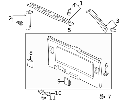 Interior Trim for 1999 Honda Odyssey #0