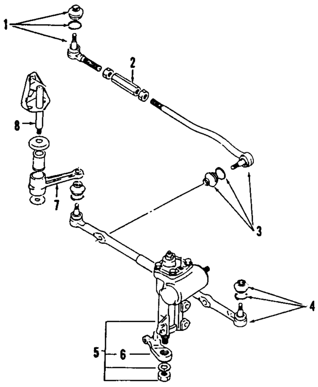 91172185 - Steering: Outer Tie Rod for GM Image