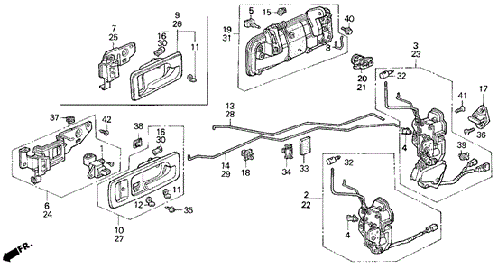 Door Lock for 1993 Honda Accord #0