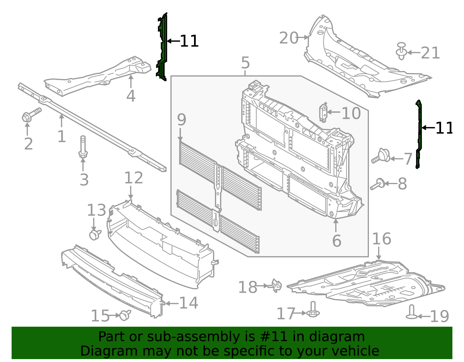Radiator Air Lower Deflector - GM (20993998) - GM Parts Outlet