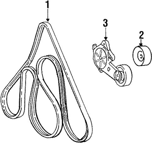 Belts & Pulleys for 1998 Mercury Grand Marquis #0