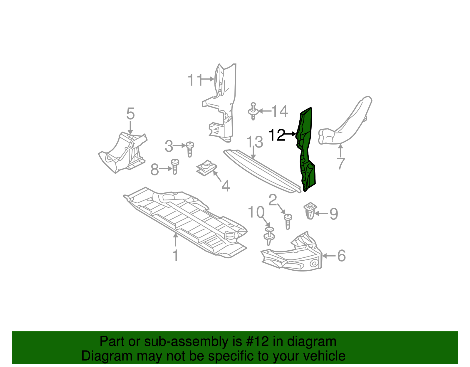 Baffle - BMW (51717008091)