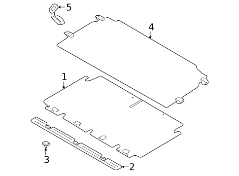 Interior Trim - Rear Body for 2001 Chevrolet Tracker #0