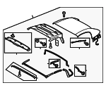 27871011B2Y5 - Body: Convertible Top for Audi Image