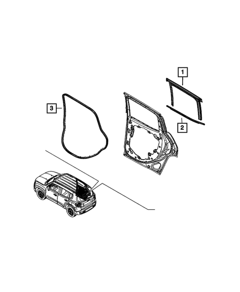 Weatherstrips and Seals for 2022 Jeep Renegade #1