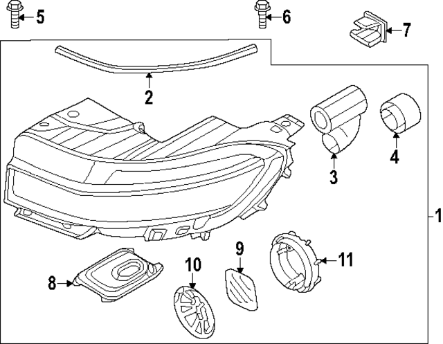 92182GI000 - : Headlamp Assembly Seal for Hyundai Image
